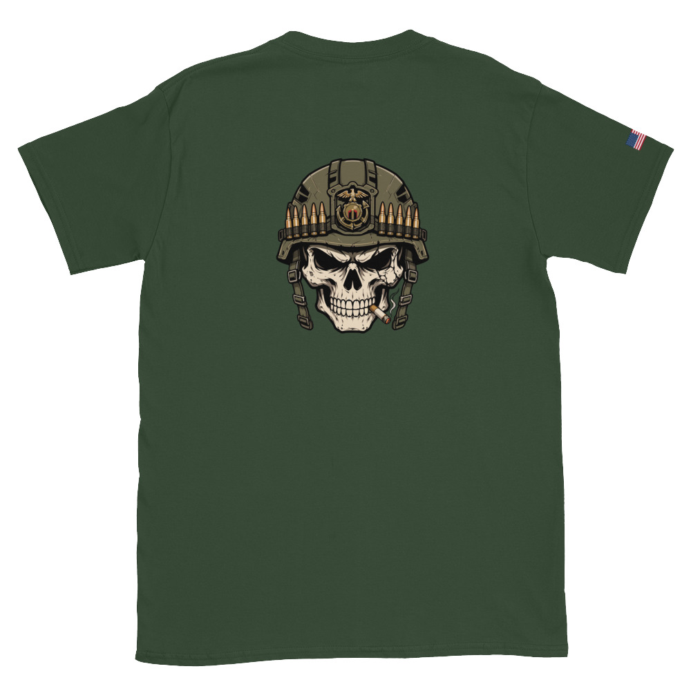 WWT Front - Skull no text back-Flag Sleeve - Image 13